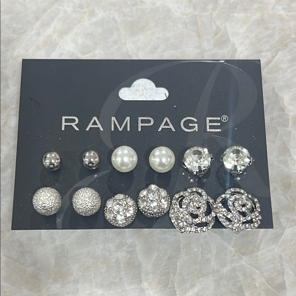 Rampage Silver Earring Collection